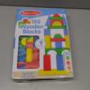 Melissa & Doug Wooden Building Blocks, 100-Piece Set of Sorting & Stacking Toys in 4 Colors and 9 Shapes, Classic Toddler Toys for Girls & Boys Ages 2+ - FSC Certified