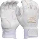 Rawlings | ICON Baseball Batting Gloves | White | Adult Sizes (Large)