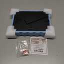 5x7 Wavy Picture Frame With Mat For 4x6, Wavy Edge Wooden Picture Frame with Real Glass - Wall Mount and Tabletop Display, Blue, 2 Pack