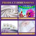 Festival Carnival Banner Mardi Gras Party Backdrop Masquerade Photoshoot Photography Background Purple New Orleans Mask Mardi Gras Party Decorations Banner Photo Booth Props (Feathered Mask#006)