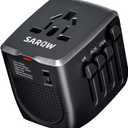 SARQW Travel Converter Adapter Voltage Converter That Steps Down 220 Volts to 110 Volts for use in Over 200 Countries, Including The U.S., U.K., Europe, and Australia