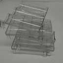 Water Bottle Organizer, Stackable Bottle Storage Rack, 4 Pack Water Bottle Holder for Cabinet Organization, Plastic Wine Racks/Drink Bottle Holder