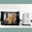 Pet Oxygen Cage for Cats and Dogs to Obtain Oxygen/Nebulizing Care, Tube Kit and Mat Included (Medium -32x24x24 Inch)