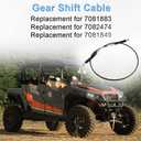 WMPHE Shifter Gear Shift Cable Replacement for 7081883 7082474 Compatible with Polaris Ranger XP 900 XP 1000 570 500 ETX Ranger 1000 HST Diesel XP900 XP1000 2013-2020