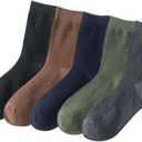 Five Pack Ankle Socks for Men Athletics Sock (Black + Dark Gray + Dark Blue + Green + Brown)