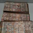 Carpet Stair Treads Non Slip 4PCS, 8" X 30" Edging Stair Runner for Wooden Steps Indoor, Resistant Stair Rug with Reusable TPE Adhesive Backing, Residue Free Mat for Elders, Pets, Terracotta