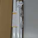 Closet Rods for Hanging Clothes, 17 to 84 Inch Heavy Duty Stepless Adjustable Closet Hanging Rod, 1.3 Inch Diameter Metal Closet Rod for Wardrobes Laundry Bedroom RV, White