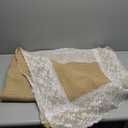 Aisle Runner for Wedding Ceremony 20 Ft x 34In 1000 Pcs White Fake Petals Wedding Decorations Linen Runway Carpet with Lace for Beach Garden Church Reception Craft Outdoor Outside Indoor