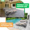 2-Pack Waterproof Outdoor Chaise Lounge Covers for Patio Furniture - Reusable & Heavy-Duty Clear Plastic Outdoor Furniture Covers Waterproof for Lounge Chairs, 84" x 32" x 32"