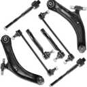 Front Lower Control Arm with Ball Joint Kit Compatible for Nissan Rogue 2008-2013 Rogue Select 2014-2015 2.5L MS30194 MS30195 K750095 K750094 ES800583 ES800582 EV800550 Left and Right 8pcs