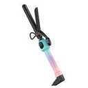 Professional 1 Inch Curling Iron with Clamp, Hair Curler with Temp Dial 280-450°F, Ceramic Coating for Long-Lasting Curls & Easy Styling, Dual Voltage 100-240V