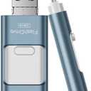 Flash Drive for iPhone 256GB, 4 in 1 USB Type C Memory Stick, Photo Stick External Storage Thumb Drive for iPhone iPad Android Computer, Sky Blue