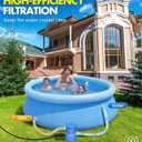 Pool Filter Pump, 300 GPH Flow Rate, for Clean and Clear Pool Water