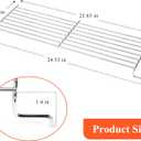 Hisencn Grill Warming Rack for Charbroil Performance 4 Burner 463366022, 463365021,463365522, Parts for CharBroil 463350521, 463352521, Warming Grates, Stainless Steel
