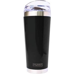 MyBevi Classic Premium Stainless Steel Tumbler with 12-Hour Temperature Control, Tritan Lid, and BPA-Free Construction | Black Sparkle, 26 oz