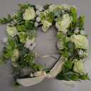 Sysmashing Dog Wedding Collar - Rose Flower Crown, Flower Crown for Weddings, Pet Photo Prop