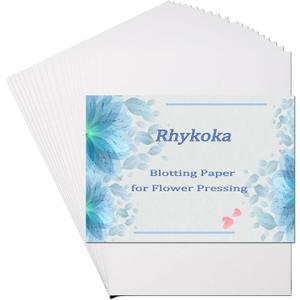 Blotting Paper for Flower Press,20 Sheet 20X26CM (10.23X7.87 Inches) Large Flower Press Paper, Highly Absorbent and Reusable Herbarium