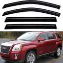 Window Visors Rain Guards for 2010-2017 GMC Terrain, Out-Channel Window Vent Wind Deflectors Visors Shades for 10 11 12 13 14 15 16 17 GMC Terrain