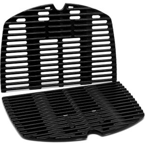 Adviace 7645 65811 Cast Iron Grill Cooking Grates Replacement for Weber Q200 Q220 Q2000 Q2200 Q2400 Series Gas Grills Accessories, 53060001, Grates Grid Grill Parts for Weber Q 200 Grill Parts, 2-Pack