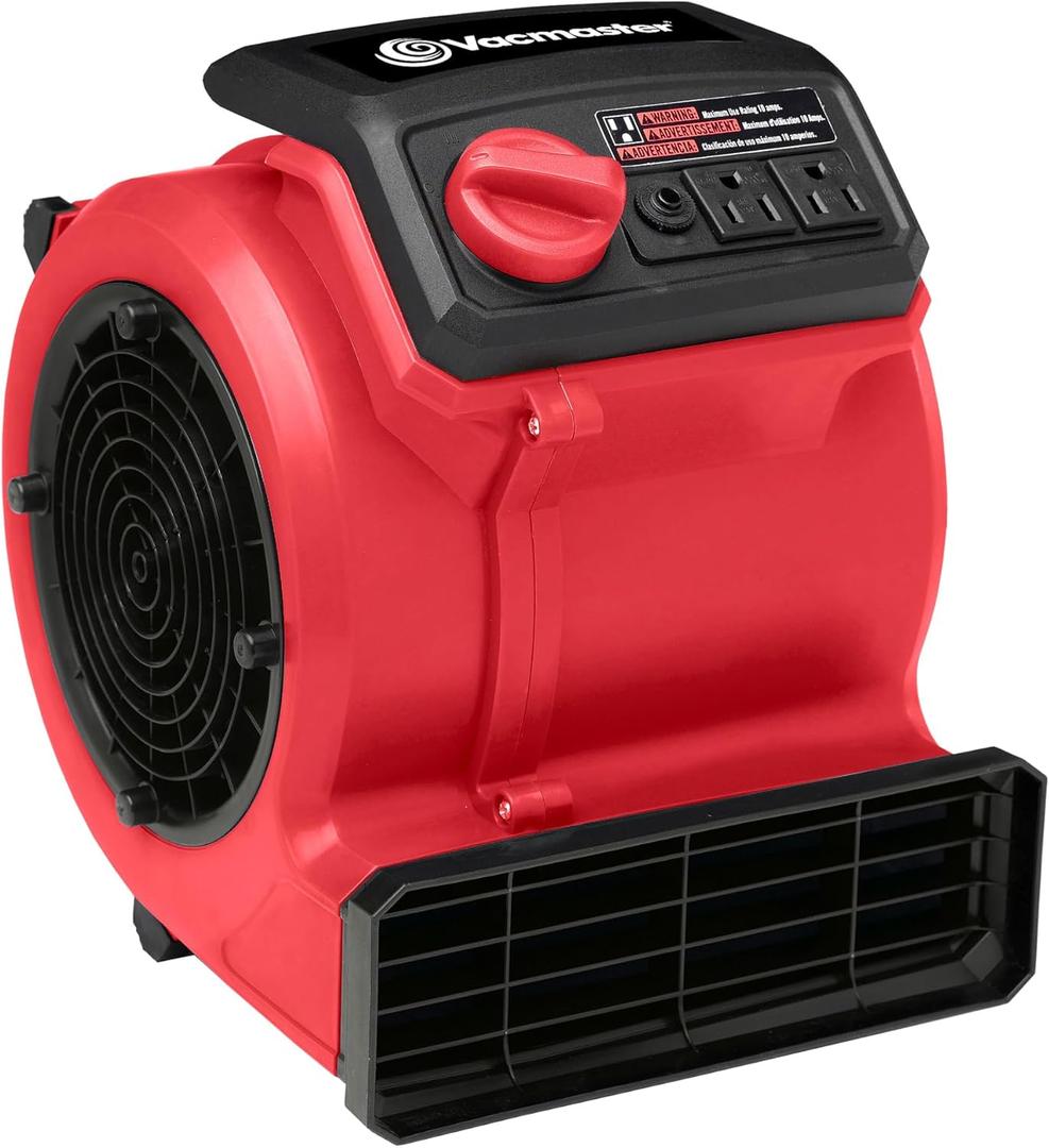 Vacmaster 3 Speed Floor Fan 156W 550CFM Air Mover Utility Blower Fan AM201 1101
