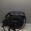 Giraffe Tools Retractable Garden Hose Reel 1/2 Inch x 130 ft, Super Heavy Duty, Any Length Lock, Slow Return System, Wall Mounted and 180 Deg Swivel Bracket