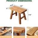 Narrow Entryway Bench Farmhouse Wood End of Bed Bench 20" 32" 39" 47" 55" 63" 71" 79" Sturdy Stable Skinny Long Benchs for Bedroom Hallway Dining Room Porch Easy to Assemble Natural Finish(20")