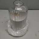 Waterproof Toothbrush Holder with 180° Rotating Cover, Transparent