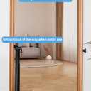 Veraste Retractable Baby Gate for Doorways and Stairs, Mesh Safety Gate for Pet, Indoor & Outdoor Use, One-Hand Operation, Easy Installation, 33.6" Tall, Expands to 55" WideBlack,33.6"x55"