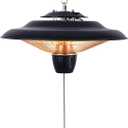 DONYER POWER 1500W Outdoor/Indoor Electric Patio Heater, Ceiling Mounted, Iron (502, black)