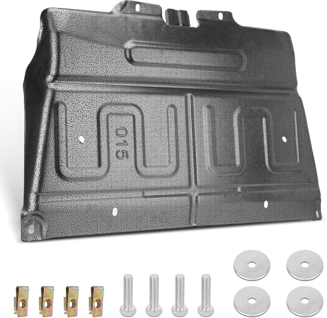 Upgrade Manganese Steel Splash Panel Shield Under Diaper Gas Motor Compatible with 2015-2024 Ford F150 with Gasoline Engine, Underbody Panel Not Fit Raptor Model/3.0L Diesel,ML3Z-7222-D