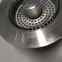 Kitchen Sink Drain Strainer 3 in 1, 304 Stainless Steel Pop Up Sink Stopper, Anti-Clogging Sink Drain Strainer for US Standard Kitchen Drain (SUS304 Brushed)