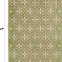 Nourison Home Nourison Essentials Green Ivory 4' x 6' Area Rug - Easy Clean, Non Shedding, Bed Room, Living Room, Dining Room, Kitchen (4' x 6')
