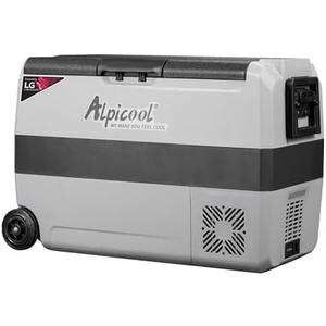 Alpicool LGT50 Dual Temperature Control 12 Volt Refrigerator 53 Quart Portable Car Fridge Freezer (-4°F~68°F) for Truck, RV, Boat, Camping and Travel