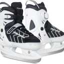 MammyGol Kids Ice Skates Adjustable Boys or Girls Adult Ice Hockey Skates Lace-Up Ice Skate Youth for Beginner with Breathable Liner (Medium(1-4 US), White)