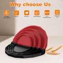 4 Pack Tortilla Sealers, 4-In-1 10"+8"+6"+4" Flour Tortilla Crimper, Quesadilla Maker, Tortilla Press - Make Tacos, Crumpet, Calzones, Burritos - Environmentally Friendly Biodegradable Material (Red and black)