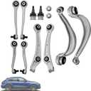 Front Upper Lower Control Arm Suspension Kit Fit For Audi A6 A7 2012-2018 | Upper & Lower Control Arm Kit W/Ball Joints Fit For Porsche Macan 2015-2023 For A4 2009-2016 Replace 8K0407505A 8K0407506A