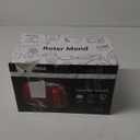 Roter Mond 2 Slice Toaster Retro Stainless Steel with Bagel, Cancel, and Defrost Functions, 6 Bread Shade Settings, Extra Wide Slots and Removable Crumb Tray, Red