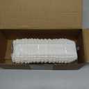 Tanlade 350 Pcs Square Mini Cupcake Liners Disposable Brownie Baking Pan Liners Paper Baking Cup for Cup and Cupcakes Party Supplies for Weddings Birthdays Bridal(White)