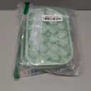 Ice Cube Tray, 2 Pack Silicone Ice Balls Maker with Lid BPA Free Easy-Release Ice Cube Trays for Freezer, DIY Homemade Round Ice Cubes for Whiskey, Cocktails, Coffee (Green)