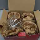 Wrenbury Mulled Glasses Snowflake 7.7oz - Set of 4 Hot Toddy Mugs - Double Walled - Insulated Winter Christmas Eggnog Glogg Drinks - Gluhwein Cups