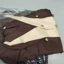 aicoaub Kids Colonial Costume Boys 18th Century America Cosplay Costume with Hat (9-10 Y, Brown)