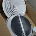 Repa Market 14 Inch (Neck) Round Aluminum Ceiling Diffuser/White Powder Coated HVAC Vent Cover/Multi-Directional Air Distribution/Supply & Exhaust Airflow for Industrial & Home Ventilation