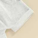 Toddler Baby Boy Summer Clothes Letter Print Short Sleeve Shirt Tops and Shorts Set Summer Outfit 2Pcs (0-6 Months)