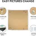 20x20 Picture Frame, Distressed White Wood Style, Wall Mounting
Display Posters 16 x 16 with Mat or 20 x 20 without Mat, 1 Pack for Photos, Artwork; Fits Home, Office & Gallery Wall Decor