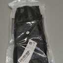 Black Waterproof Rain Boot Shoe Cover with Reflector (1 Pair) (XX-Large)