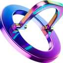 SUPERONE for MagSafe Phone Grip, Stylish Cool Magnetic Ring Holder with Adjustable Stand, Removable MagSafe Accessories Only for iPhone 12/13/14/15/16/17 Series & Fits Magnetic Case - Colorful