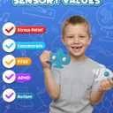 Silicone Rolling Fidget Toys for Kids & Teens 6 Packs Boys and Girls Quiet Sensory Toys for Concentrate Stress Relief Autism PTSD ADHD