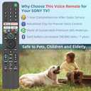 Replacement for Sony TV Remote, for All 2019-2025 Sony Remote Control for Bravia Smart TV with Voice Control. for Bravia XR/XBR/KD/K Series Google/Android TVs