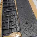 Nilight 2" Rise Curb Ramps, Heavy Duty Rubber Driveway Threshold Shed Ramp for Sidewalk Cars Lawn Mower Wheelchairs Motorcycles, 3300lbs Load Capacity