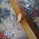 HomePop Upholstered Counter Height Barstool, 24-inch, Blue and Tan Jacobean